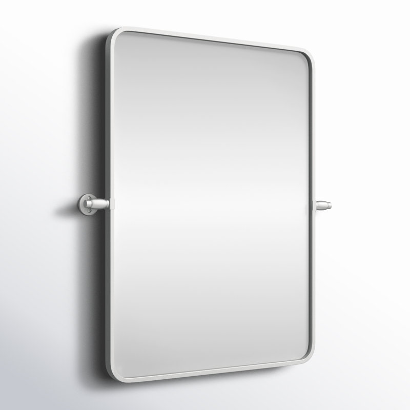 Belfield Metal Wall Mirror, Silver, 24" x 32"