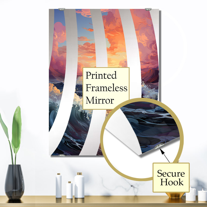 Grand miroir mural Dalayah, 32 po x 24 po