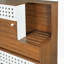 Meuble chat moderne 2 en 1, bac à litière et table d'appoint avec rangement pour 2 petits chats-608274473