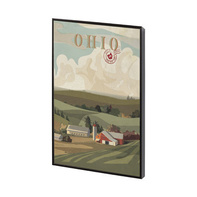«Ohio Go» par Simone, reproduction d'art encadrée sous verre