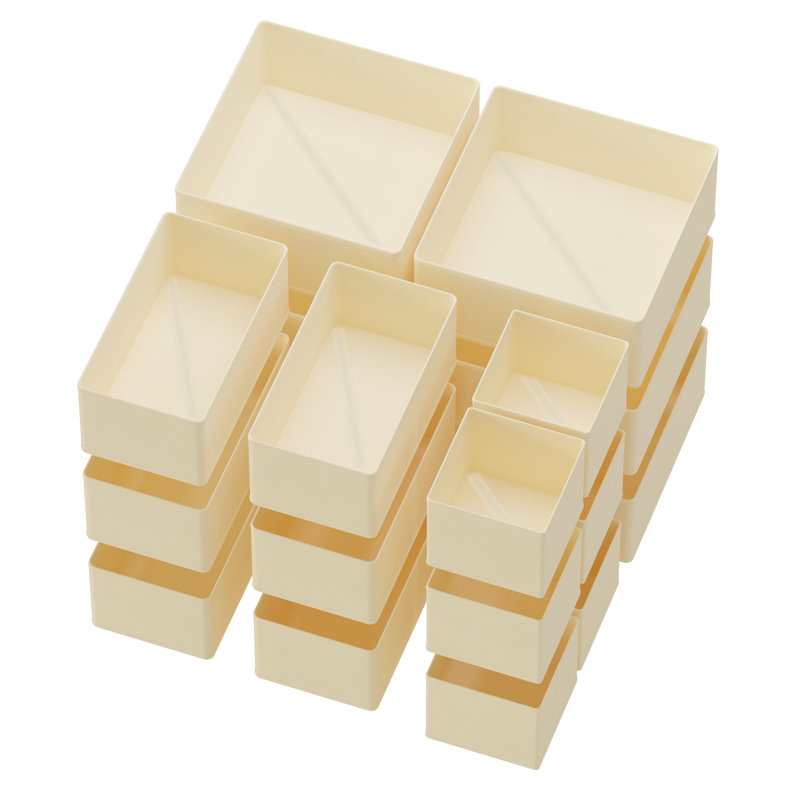 Ensemble de 18 paniers de rangement pour vêtements, chambres de bébé et diviseurs de rangement pour vêtements de bébé, sous-vêtements et chaussettes