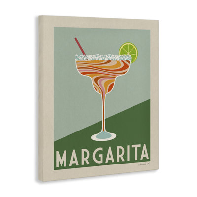 Retro Swirled Margarita Canvas Wall Art by Danhui Nai