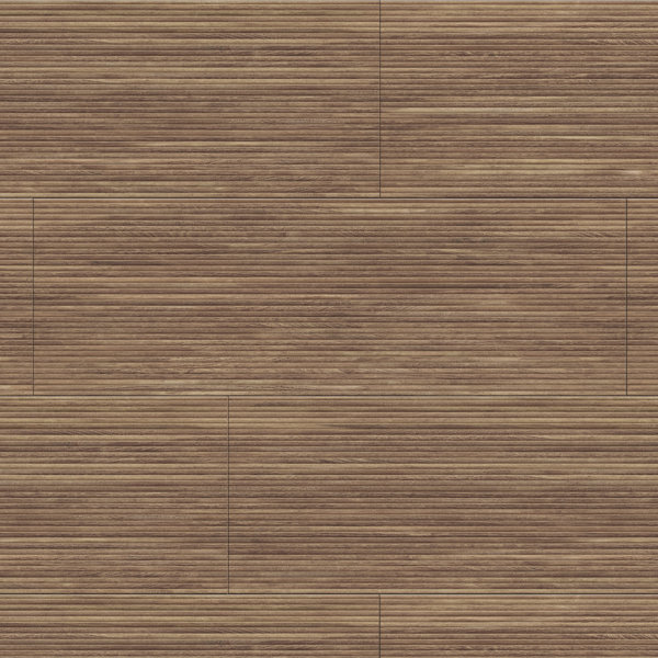 Larchwood 15-3/4"x47-1/4" Fluted Ceramic Wood Look Wall Tile