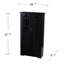 Armoire multimédia à panneau de fenêtre noire-70850155