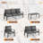 7 Person Outdoor sofa set Aluminum Patio Conversation Set with Coffee Table-1377308495-1377308490