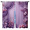 Arrangement floral mauve, rideaux de fenêtre transparents et obscurcissants - 2 panneaux