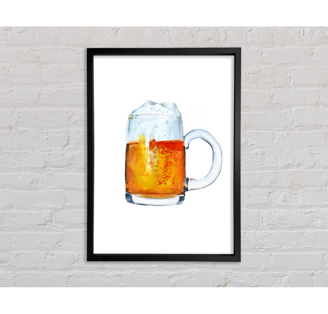 Beer Time 3 - Einzelner Bilderrahmen Kunstdrucke auf Leinwand