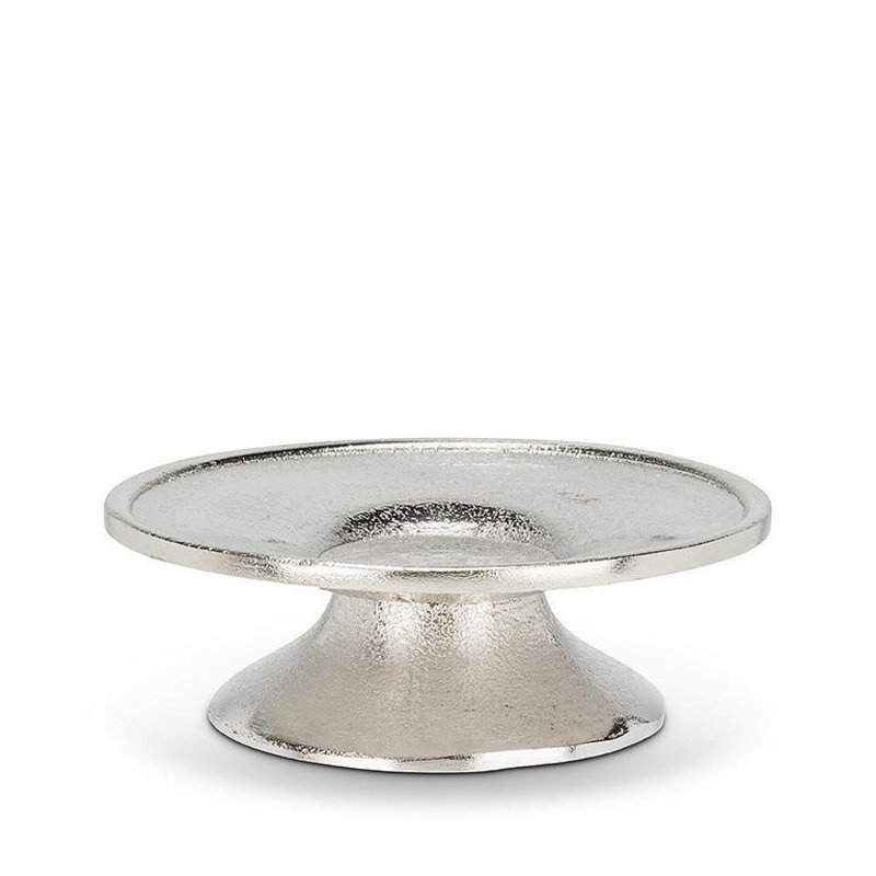 Porte-bougie surbaissé, Argent argent