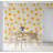 Eggs Wallpaper Abstract Removable Yellow Wall