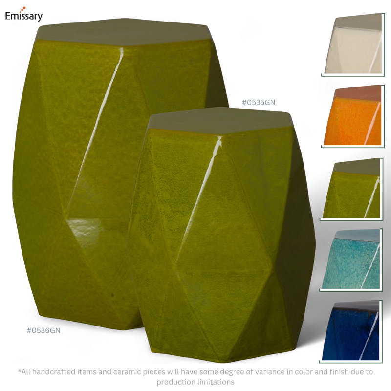 Ibtihal Garden Stool, Green