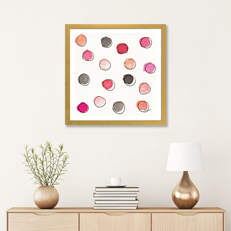 Art de type chic accents viia, H 24 po x l 24 po x P 1 po, Papier encadré doré