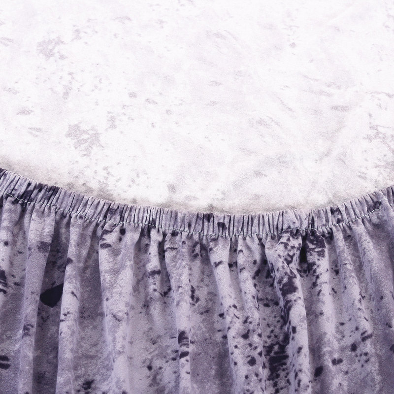 Élégante housse de canapé à coussin carré, Mauve / Gris