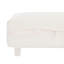 Ensemble de canapé d'extérieur 4 pièces avec structure en bois d'acacia d'aspect teck, panneaux de corde beige et coussins crème