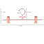 Aneitra Metal Non-Slip Standard Hanger for Skirt/Pants