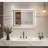 LED Single Bathroom Vanity Mirror In Polished Crystal Bathroom Vanity LED Mirror For Bathroom Wall Smart Lighted Vanity Mirrors-1101823657-1098188790
