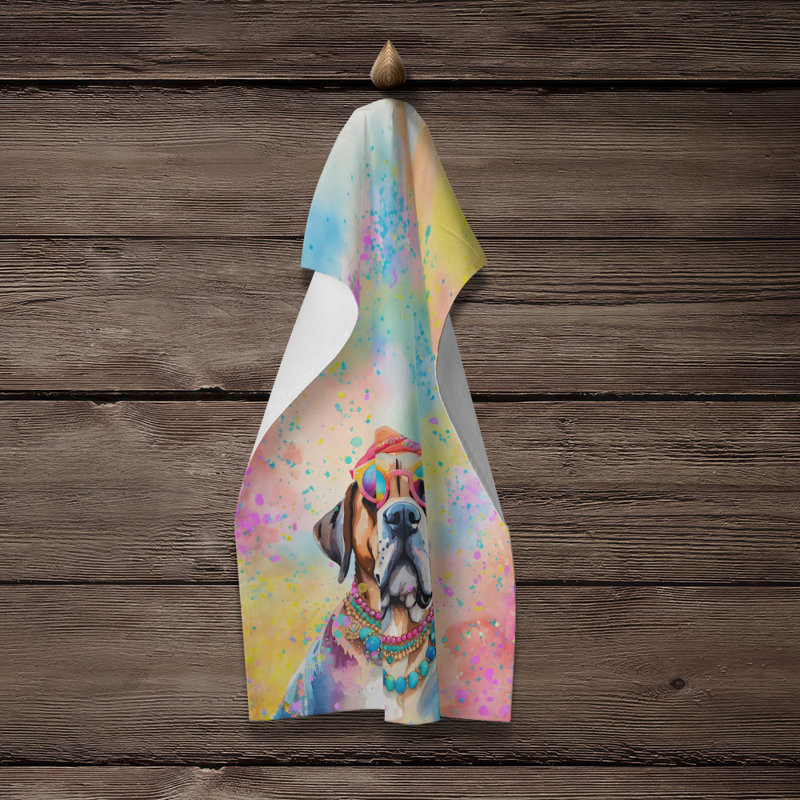 Serviette de cuisine Mastiff Hippie Dawg