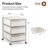 3 Drawer Steel Filing Cabinet With Wheels 24''H X 16.3''W X 20.5''D (1 Set)-1105637351