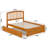 Marlton Solid Wood Platform Bed with Panel Footboard and Trundle-121602868