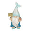 Statue de gnome de jardin en forme de queue de sirène avec panneau «Welcome to the Beach» Exhart, 5 x 4 x 8,5 po