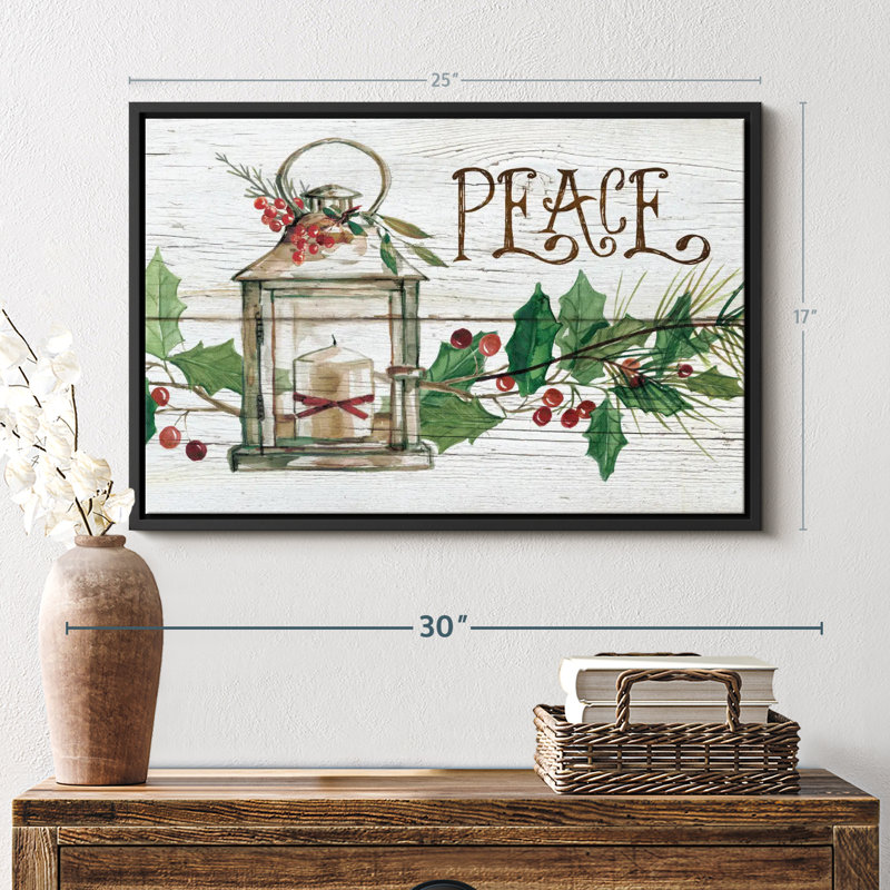 Impression sur toile Rustic Peace, H 17 po x l 25 po