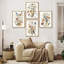 «Wild Floral Botanical Rustic Artwork, encadré, impression, affiche, petit art mural de salle de bain», 4 pièces-101825641-101825640