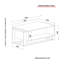Alessia Frame Coffee Table with Storage