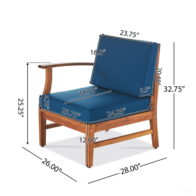 PERLA LEFT ARMCHAIR, Blue
