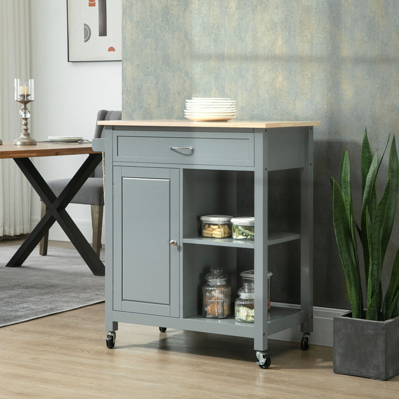 Chariot de cuisine 27,25 po, Gris 1