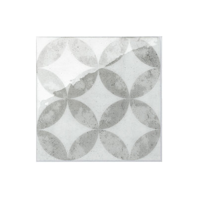 Peel and Stick Gel Backsplash Tile Vintage 8" x 8" (Set of 4)