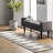 Kaden Handmade Contemporary Diamond Striped Wool Ivory/Black Rug-1045671016