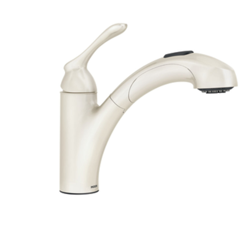 Banbury Single Handle Kitchen Faucet, Ivory