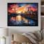 "Colorful Colorful City Moscow Popart", reproduction d'art sur toile-1164920374-1164920375