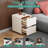 15.8" Wide Fully-Assembled Faux Leather Narrow Nightstand-1190308443