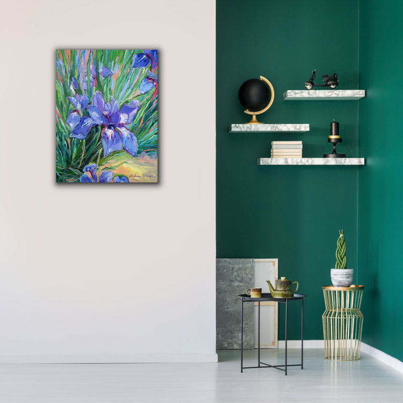 "Iris" par Richard Wallich, H 34 po x l 26 po x P 1,5 po