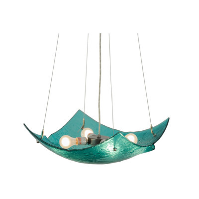 Metro Fusion 4 - Light Glass Chandelier