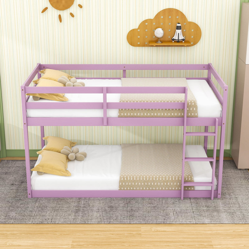 Twin Over Twin Wooden Standard Bunk Bed