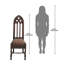 Chaise d'appoint en polyester 18 po Viollet-le-Duc