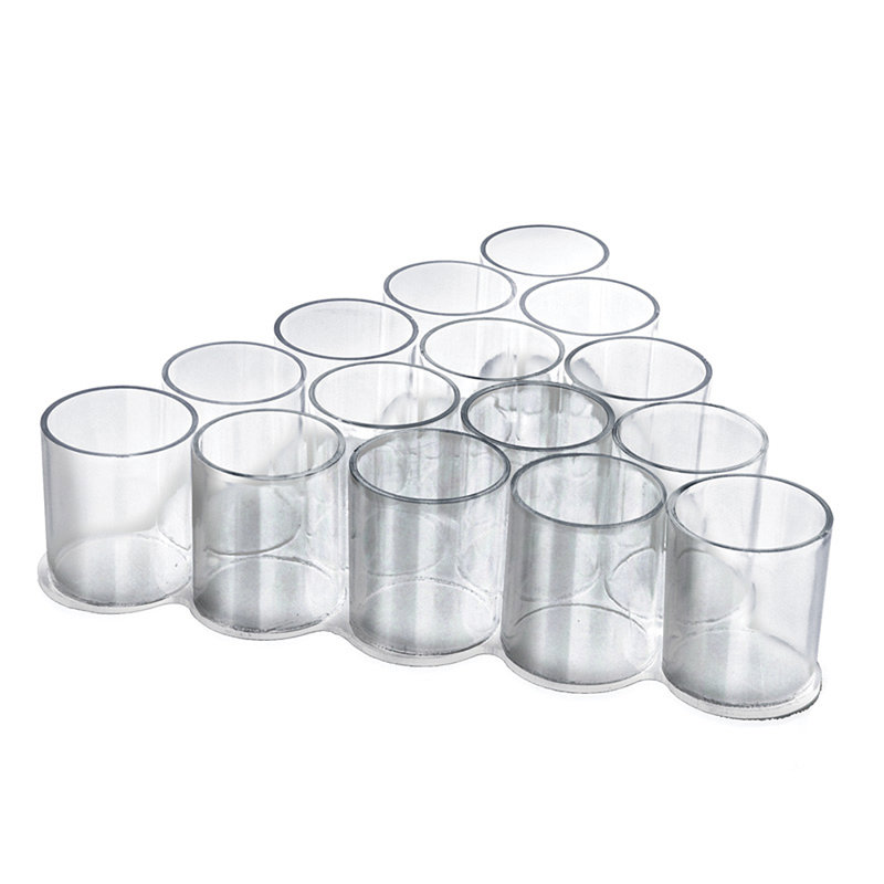 Clear Acrylic 15-Cup Triangular Countertop Display Holder