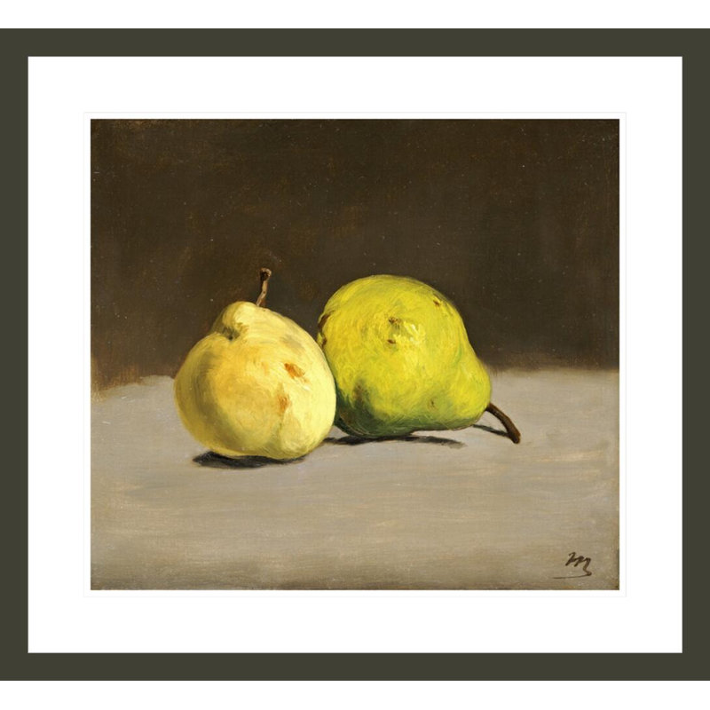 «Deux Poires» par Edward Manet - Impression numérique sur toile, H 23,5 po x l 25,59 po