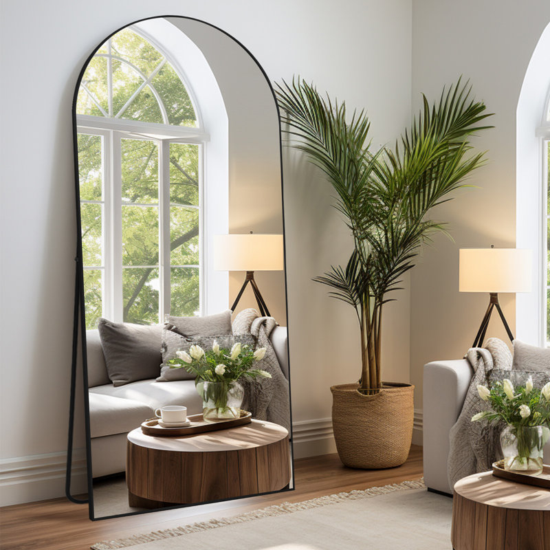 Miroir Kadeshia, 71 po x 30 po, Noir