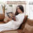 Segal 33.5" Wide Soft Chenille Upholstery Compression Armless Chair With Pillow and Ottoman, No Assembly Required-1517304374
