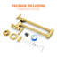 Robinet de remplissage mural avec deux poignées, bras rétractable pivotant à 360 °, robinet de cuisine en laiton pour poêle-134081461