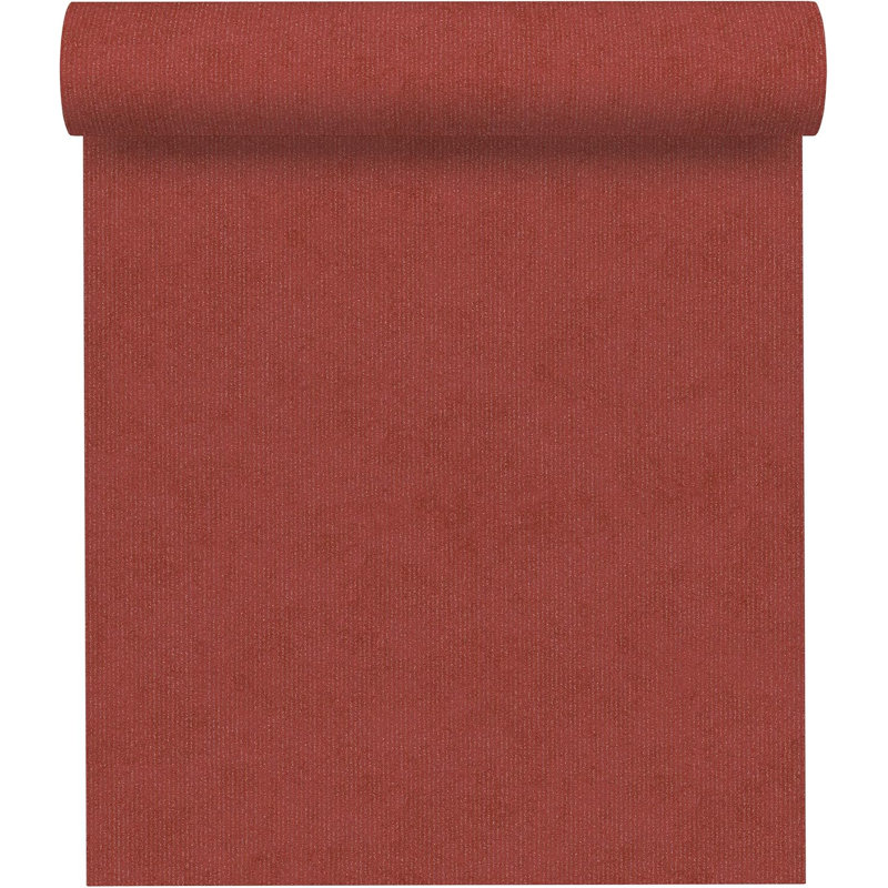 Rouleau de papier peint uni 33 pi x l 21 po romantique maison romantique Lalonde, Rouge