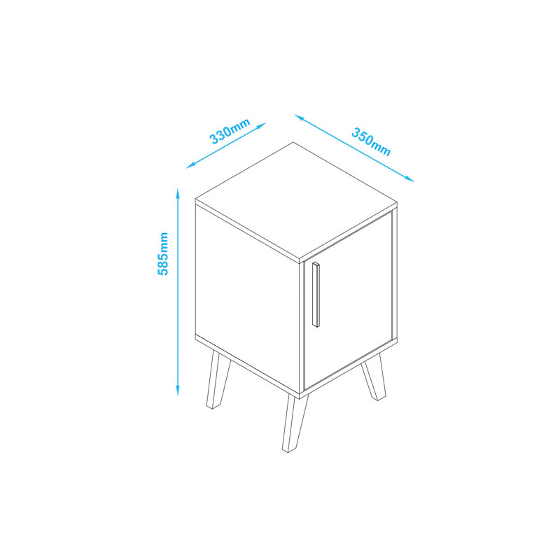 End Table, White