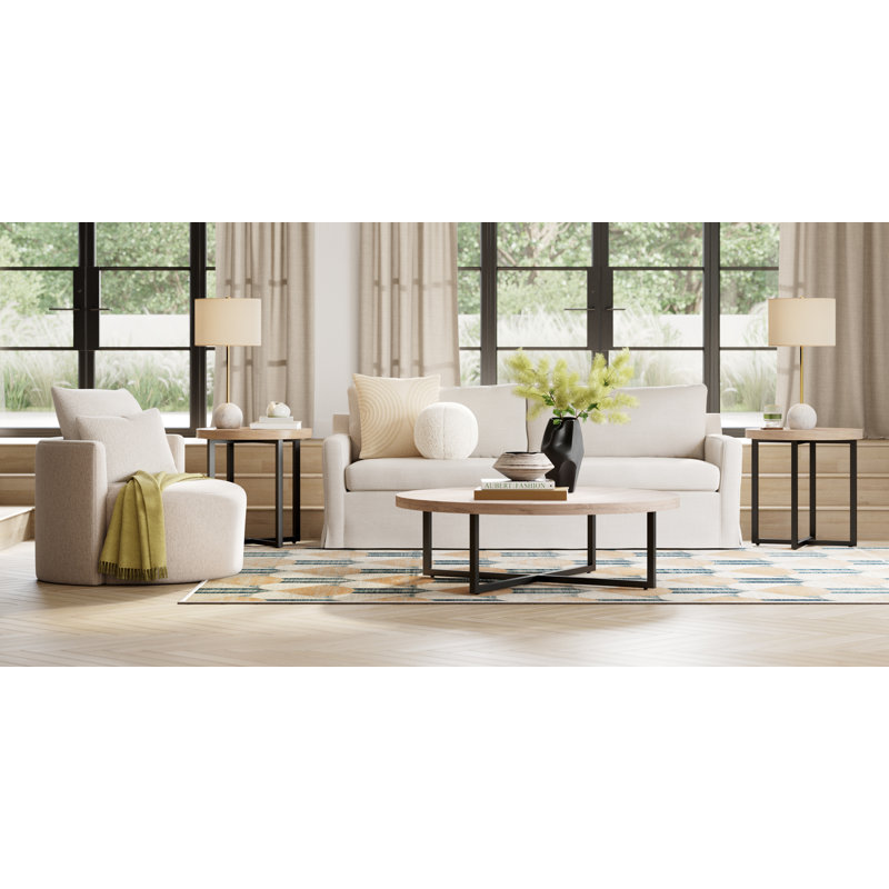 Hilda Marble USB Table Lamp,  White