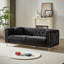 Buckle Design Sofa, Button Tufted Sofa With Copper Nail Decoration Armrest, Modern Couch, Comfy Couch