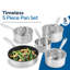 Siglinde 5 - Piece Stainless Steel Cookware Set