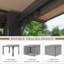 Pavillon de jardin en aluminium, pavillon en polycarbonate mural-110744119