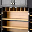 Grand garde-manger de style campagnard 78,2 po avec 8 tablettes de porte-125542881