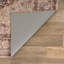 Tapis brun châtaignier traditionnel antidérapant lavable à la machine-1835315799